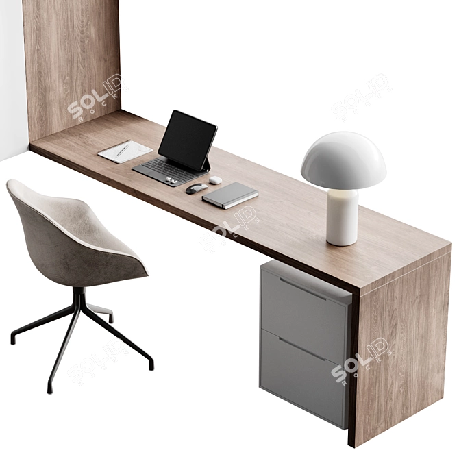 Workplace 4: Polys 154736 Verts 114059 3D model image 4