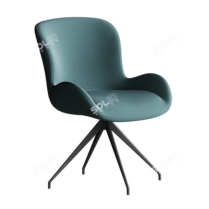 Swivel Tables & Chairs Set 3D model image 1