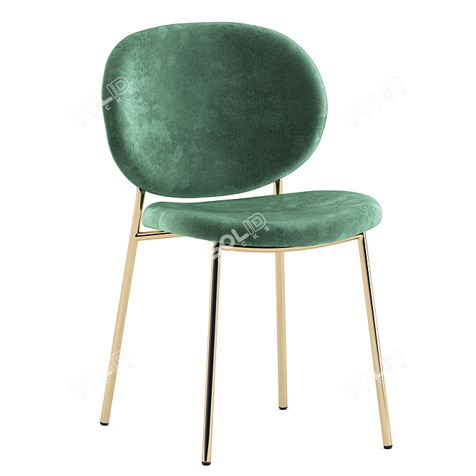 Elegant Ines Chairs by Calligaris 3D model image 2