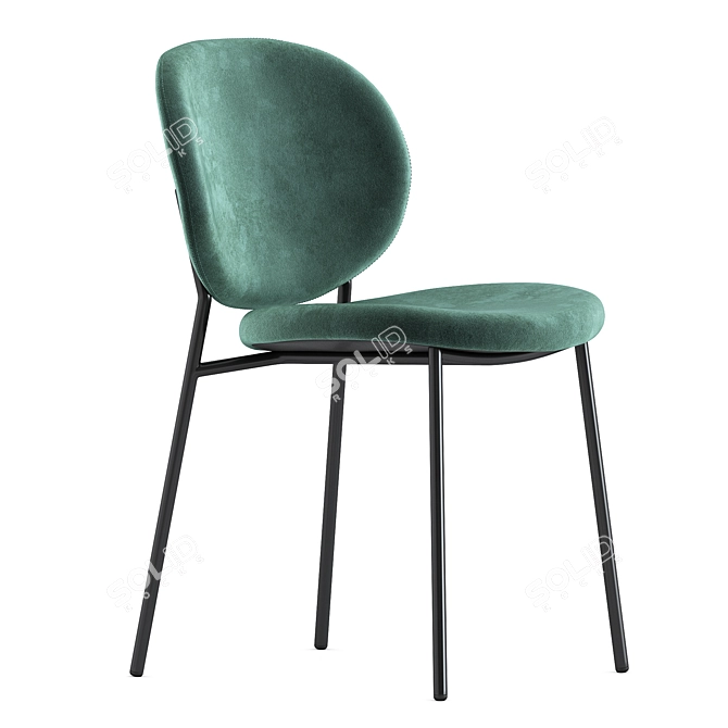 Elegant Ines Chairs by Calligaris 3D model image 3