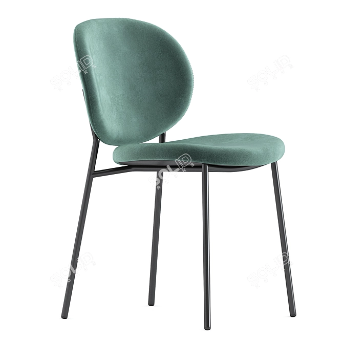 Elegant Ines Chairs by Calligaris 3D model image 9