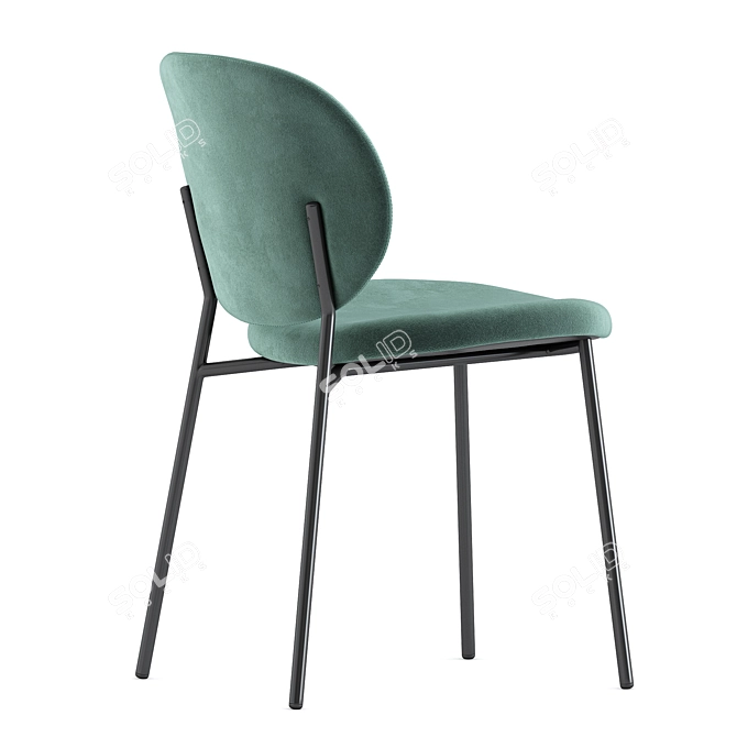 Elegant Ines Chairs by Calligaris 3D model image 10