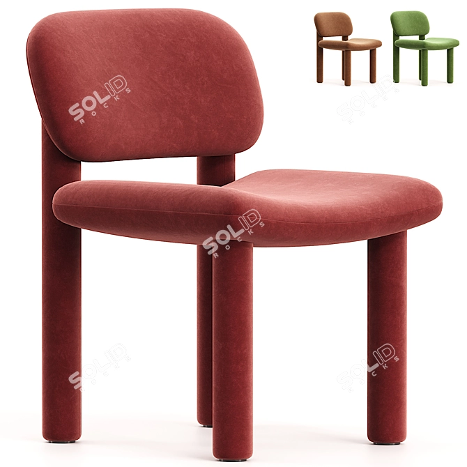 Elegant Tottori Driade Chair 3D model image 1