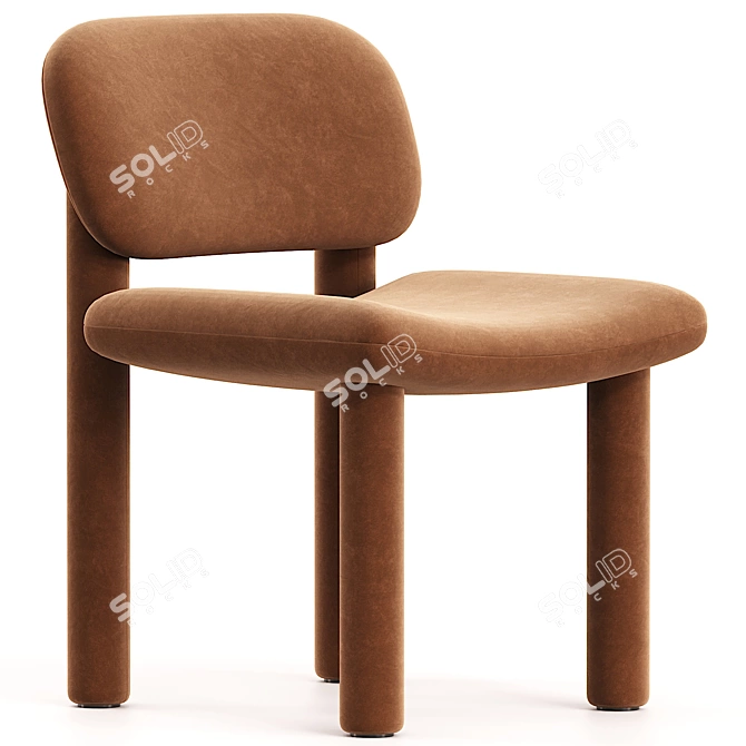 Elegant Tottori Driade Chair 3D model image 2