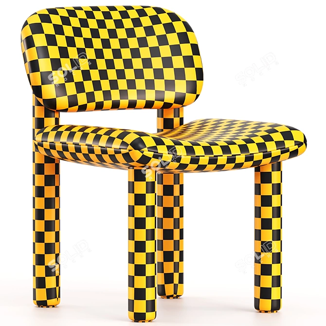 Elegant Tottori Driade Chair 3D model image 4