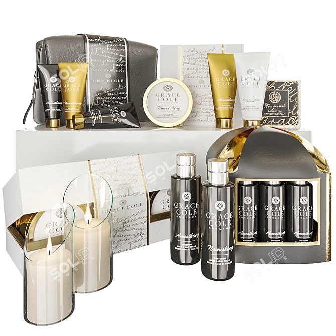 Luxury Cosmetic Set Bundle 3D model image 1