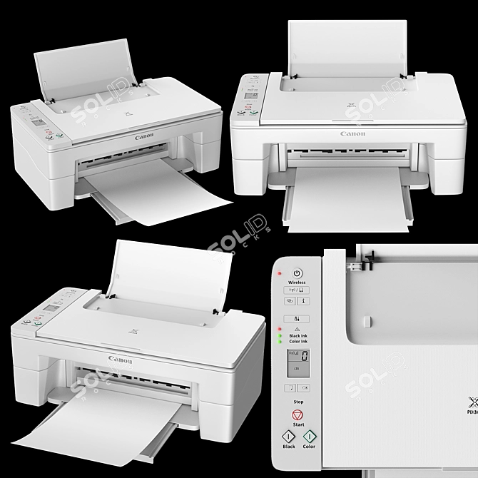 3D Model Printer OBJ Vray 3D model image 1