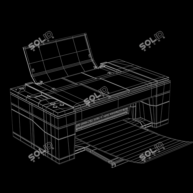 3D Model Printer OBJ Vray 3D model image 7