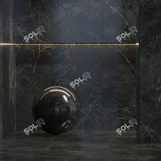 Black Marble Texture Bundle - 16 Seamless Textures 3D model image 4