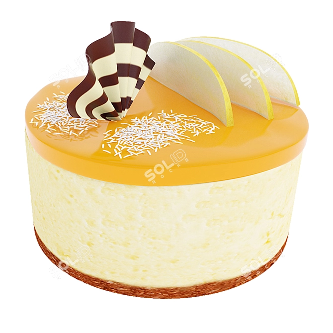 Citrus Delight 3D Dessert Models 3D model image 2