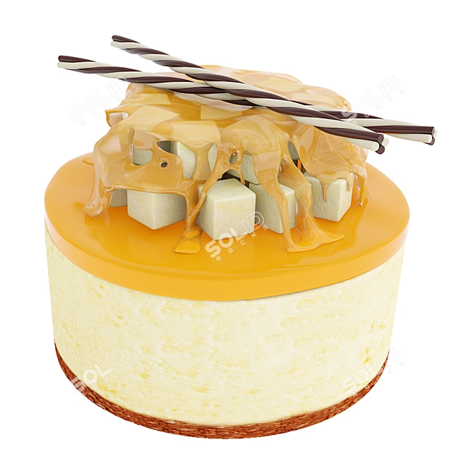 Citrus Delight 3D Dessert Models 3D model image 3