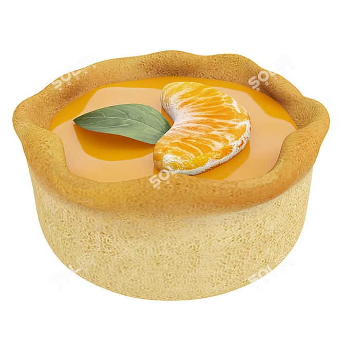 Citrus Delight 3D Dessert Models 3D model image 4