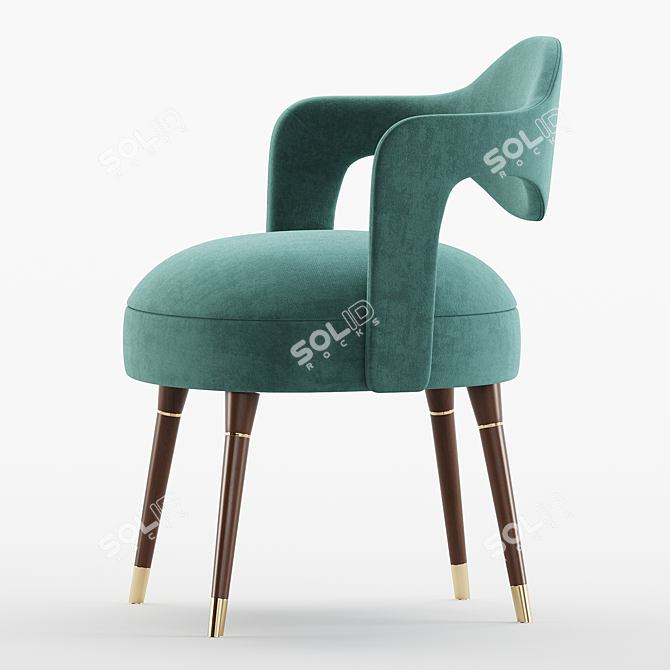 Modern Chaplin Dining Chair (2017) 3D model image 4