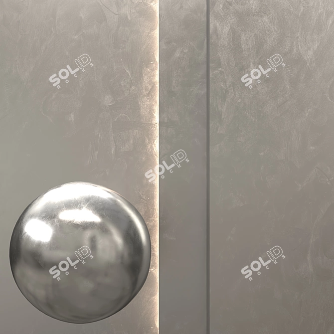 Seamless Metal Texture 8K Roughness 3D model image 1