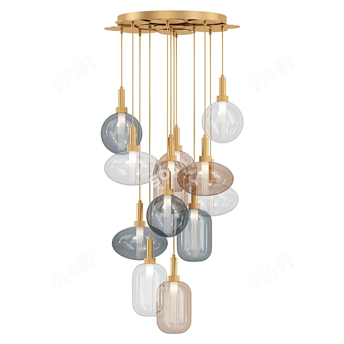 Romatti IKILI Chandelier 3D model image 1