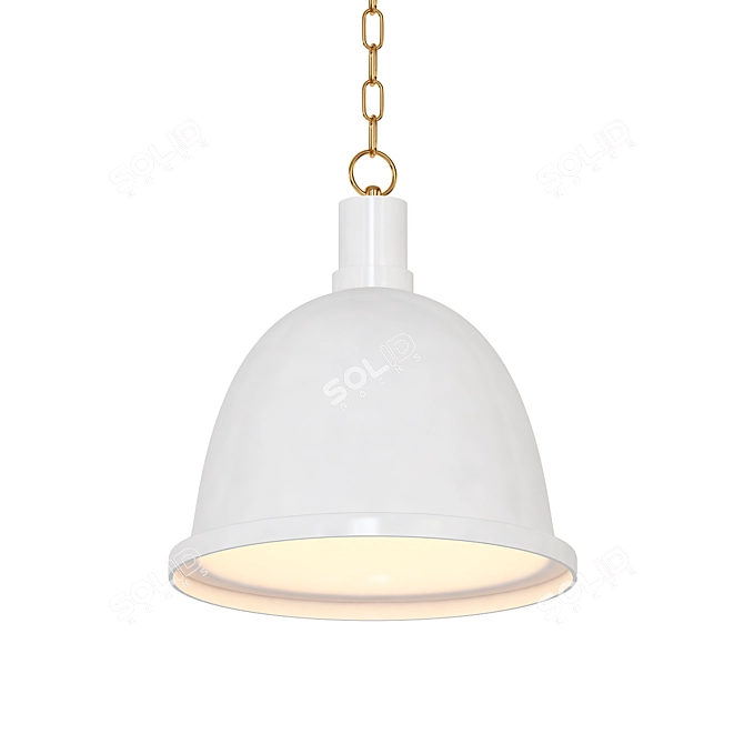 Mitzi Blair Aged Brass Pendant 3D model image 1