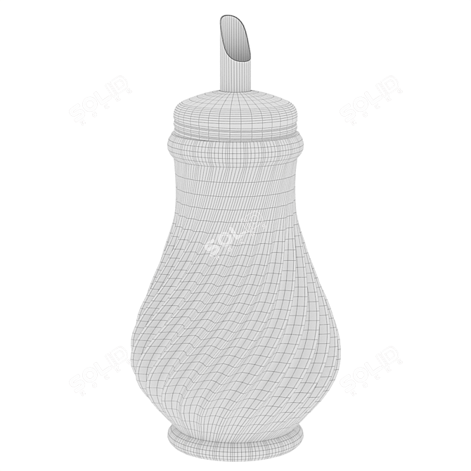  Modern Glass Sugar Bowl 3D model image 4