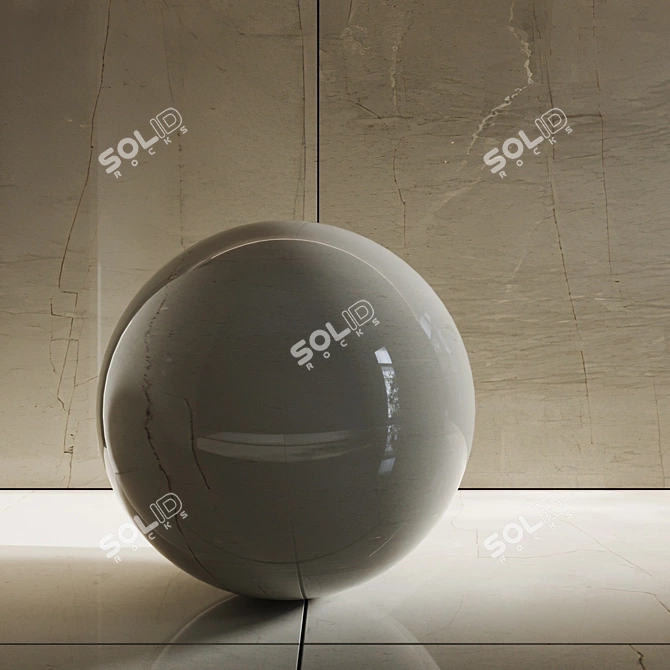 Grigio Tao Ceramic Granite Tile 3D model image 2