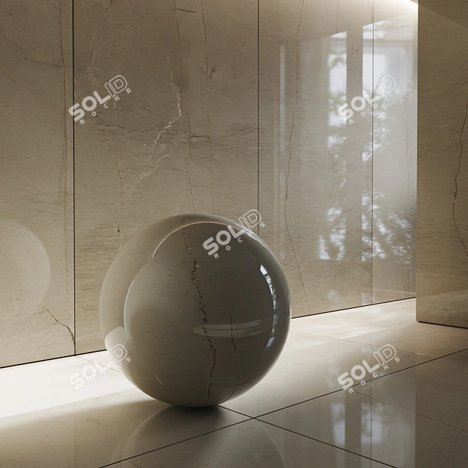 Grigio Tao Ceramic Granite Tile 3D model image 3