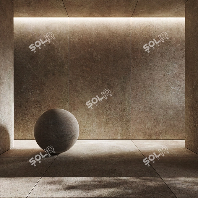 Enhanced Argilla Ceramic Tile 3D model image 1