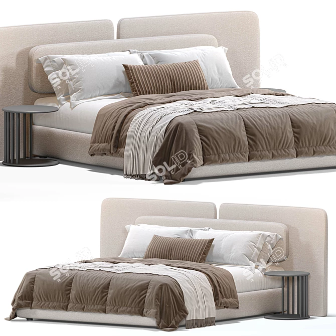 Angelo Bed | 3D Model Meshsmooth 3D model image 1