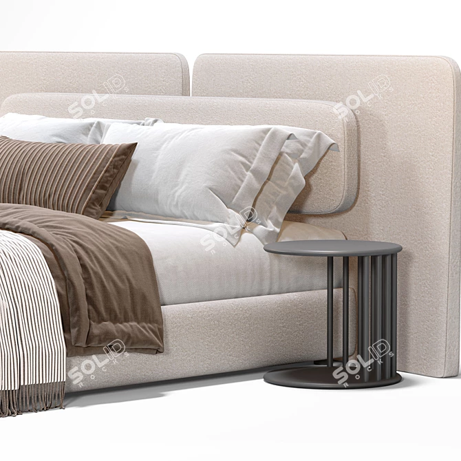Angelo Bed | 3D Model Meshsmooth 3D model image 3