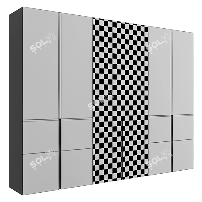 Illuminated Wardrobe MY 85 3D model image 4