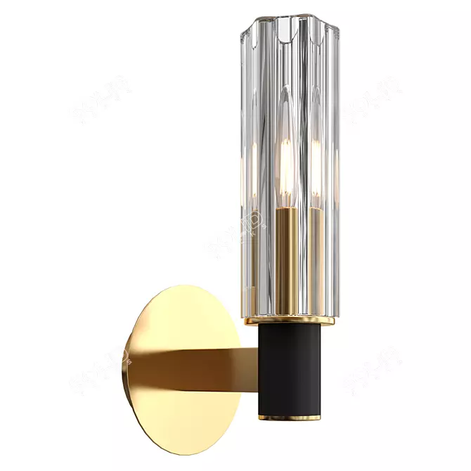 Elegant Divinare Barolo Wall Sconce 3D model image 1