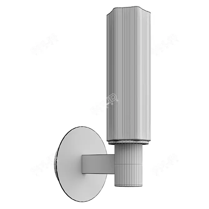 Elegant Divinare Barolo Wall Sconce 3D model image 3