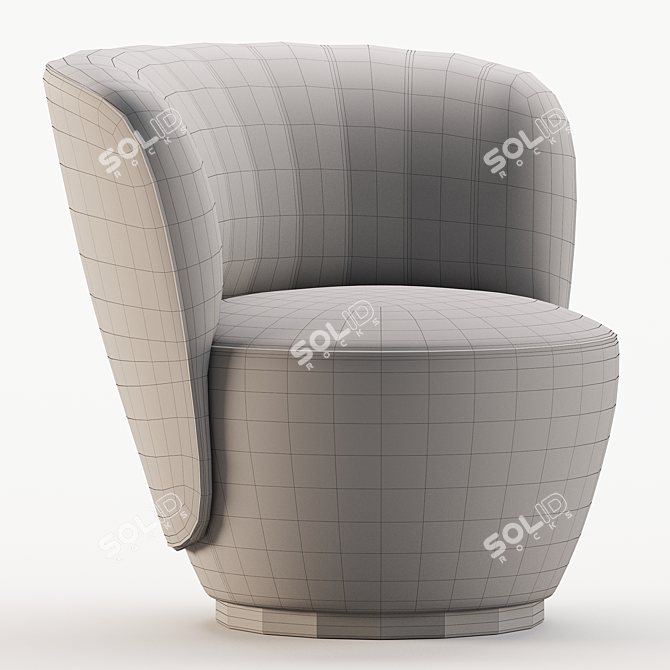 Pearl Armchair 2017 Version, Modern 3D model image 4