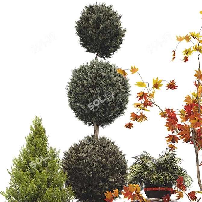 Halloween Outdoor Plant Collection 14 3D model image 5
