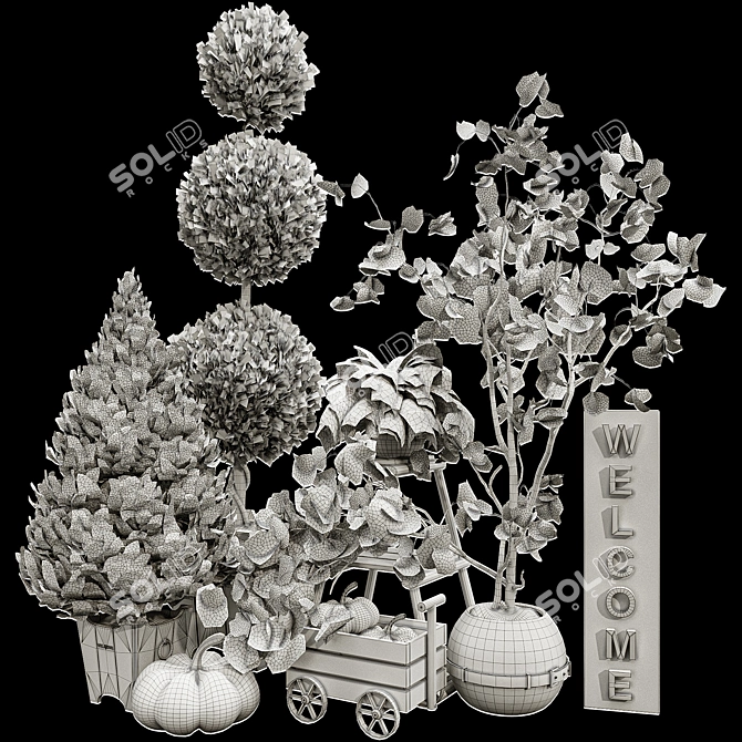Halloween Outdoor Plant Collection 14 3D model image 7
