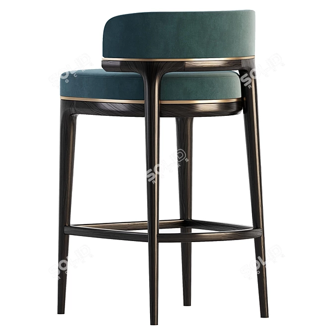 Elegant Grange Bar Stool 3D model image 5