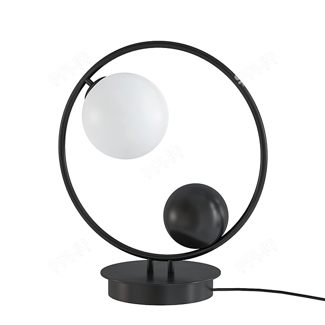 Sleek UFO Table Lamp 3D model image 1