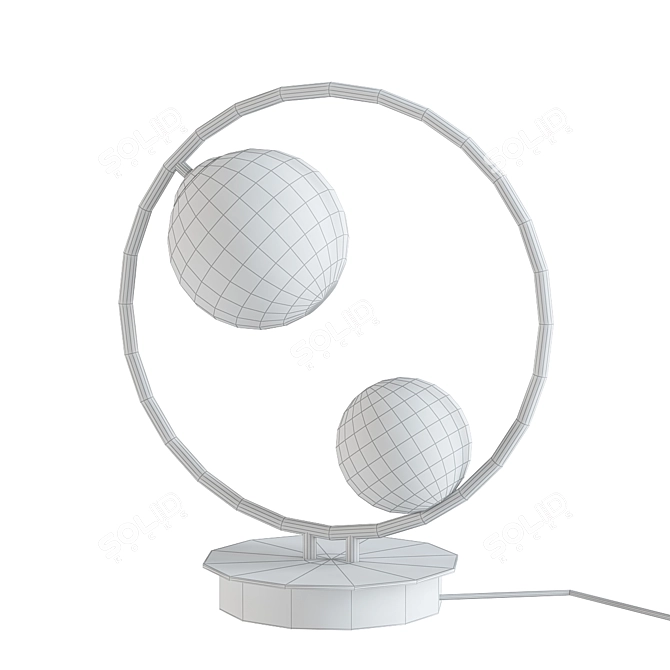 Sleek UFO Table Lamp 3D model image 2