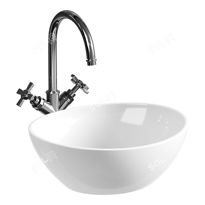 Современная раковина-чаша beWash Ontario 3D model image 2