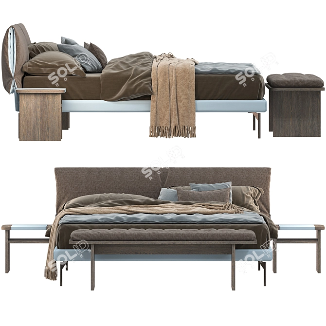 Andromeda Bed Set, Rosini Collection 3D model image 2