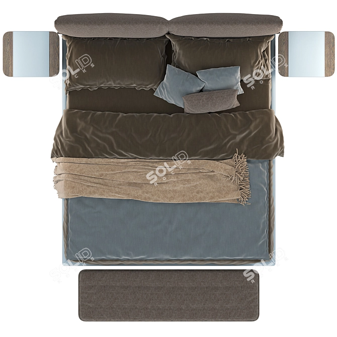 Andromeda Bed Set, Rosini Collection 3D model image 3