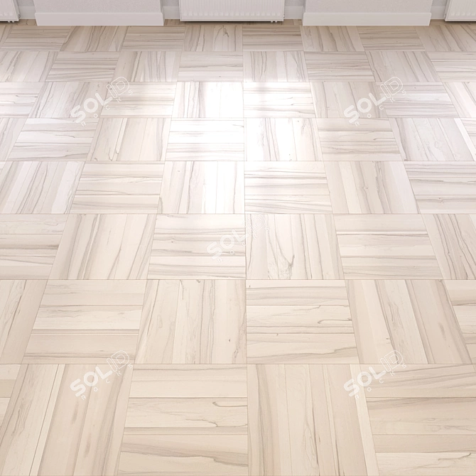 Modular Wood Flooring Model 3D model image 3