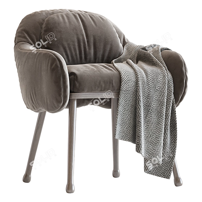 Sleek Corolla White Armchair 2013 3D model image 6