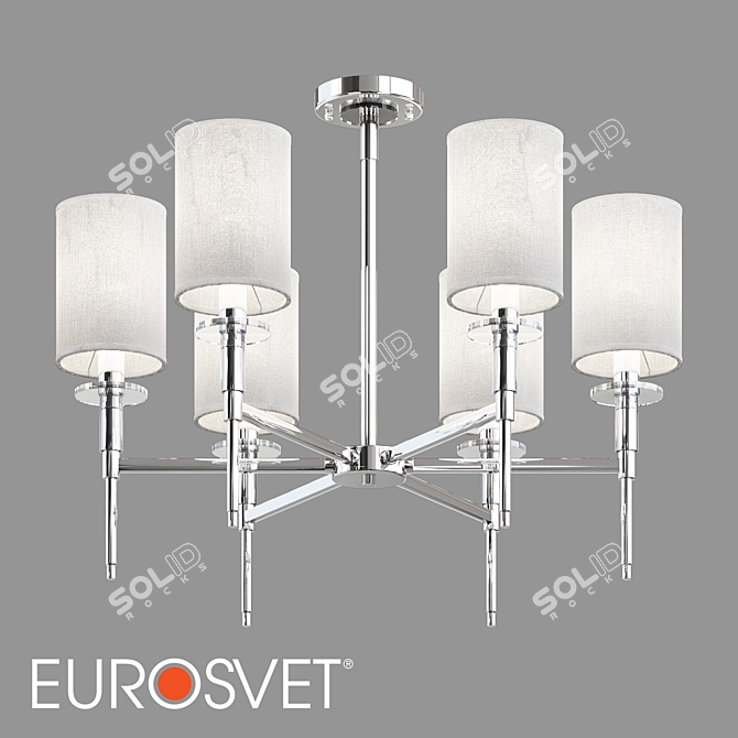 Eurosvet Brielle Crystal Chandelier 3D model image 1