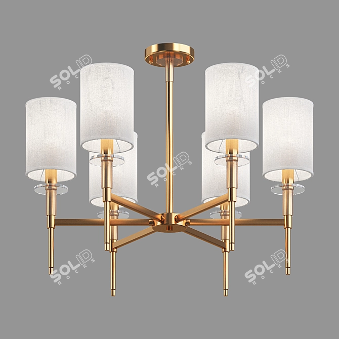 Eurosvet Brielle Crystal Chandelier 3D model image 2