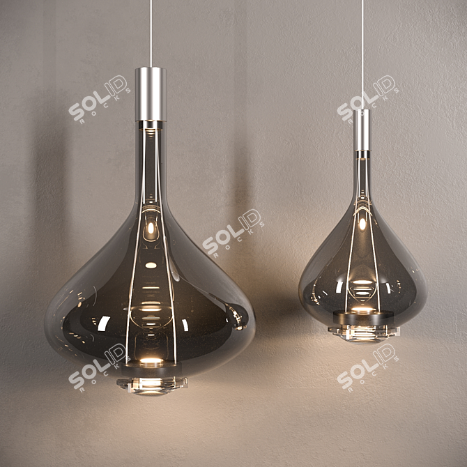 Modern Pendant Light Fixture 3D model image 2