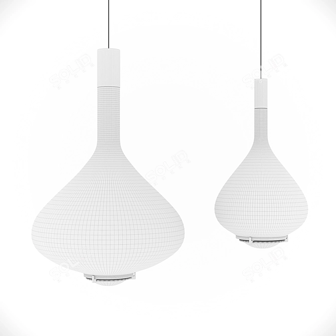 Modern Pendant Light Fixture 3D model image 4