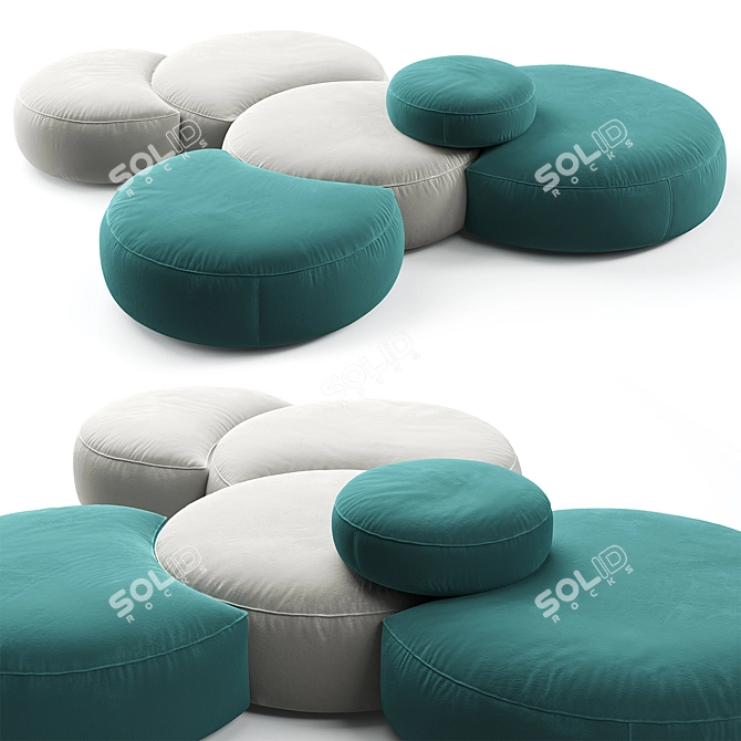 Modern Comfort Pasticca Sofa 3D model image 1