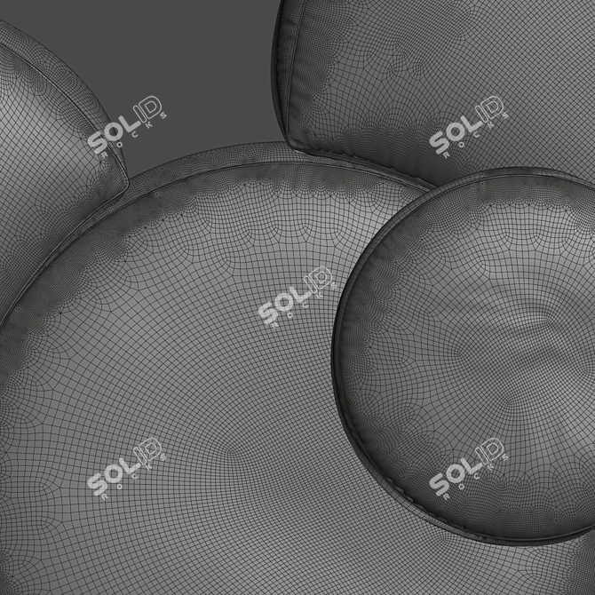 Modern Comfort Pasticca Sofa 3D model image 4
