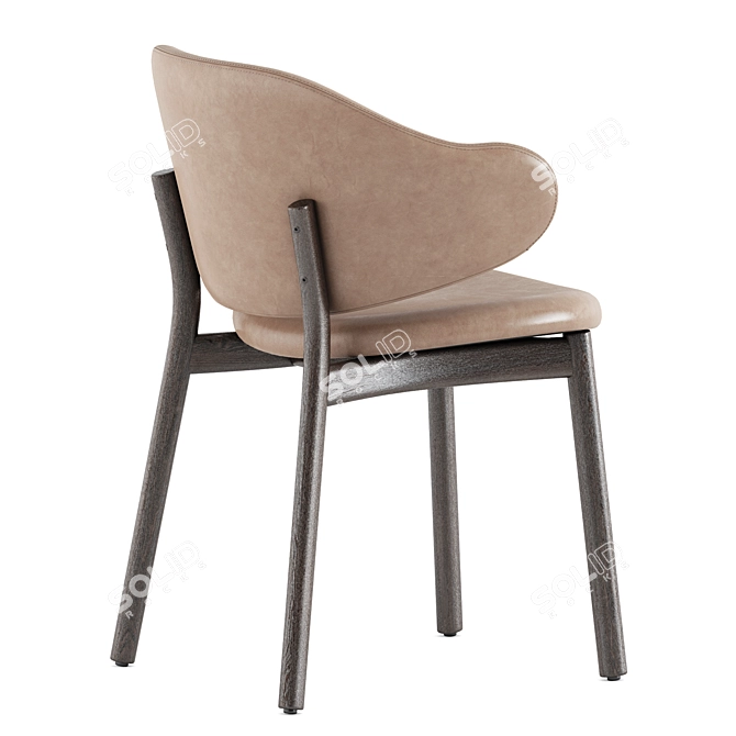 Sleek and Modern Holly Chairs 3D model image 4