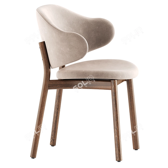 Sleek and Modern Holly Chairs 3D model image 5