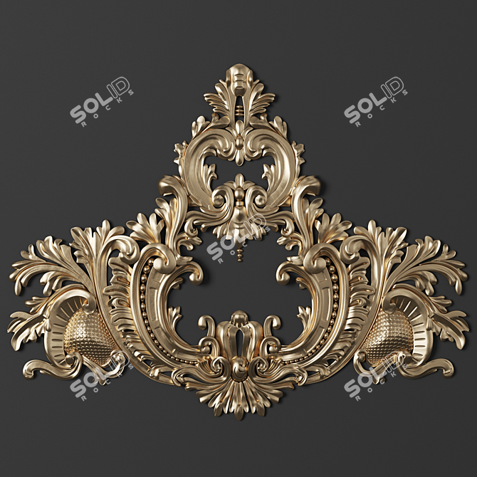 3D Max Corona Trim Ornaments 3D model image 1