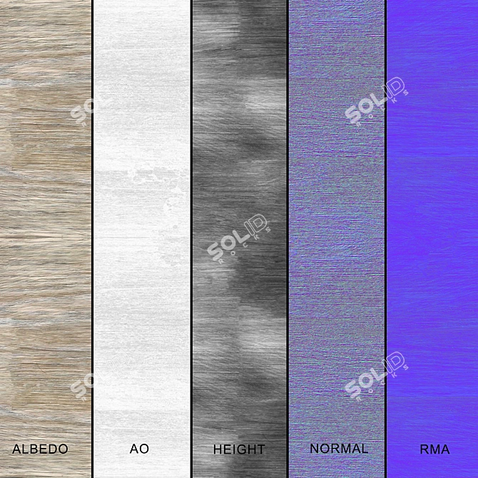 Exotic Wood Seamless Textures Set 3D model image 2